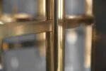 Brass chandelier, designed by G. Sciolari, Italy, 1970s