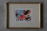 Colour lithograph, Spansk dans, Paul Holsby, 1967