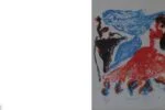 Colour lithograph, Spansk dans, Paul Holsby, 1967