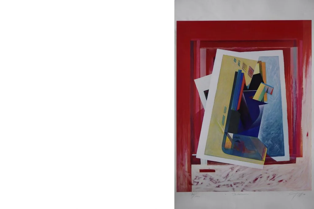 Screen print, Peter Foeller, Intermezzo, 1990