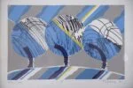 Colour lithograph, Knut Grane, Vintern, 1991