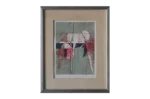 Colour lithograph, Anders Österlin, Sweden