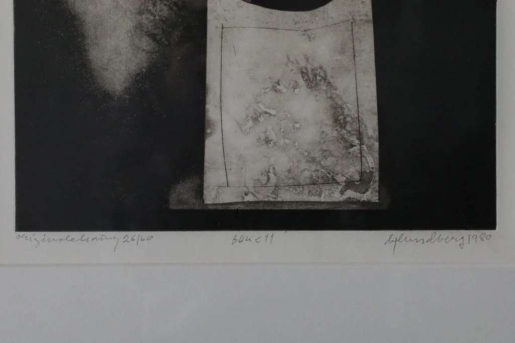 Etching, Bukett, Bertil Lundberg, 1980