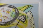 Colour lithograph, Lis Zwick, Maskot, 1996