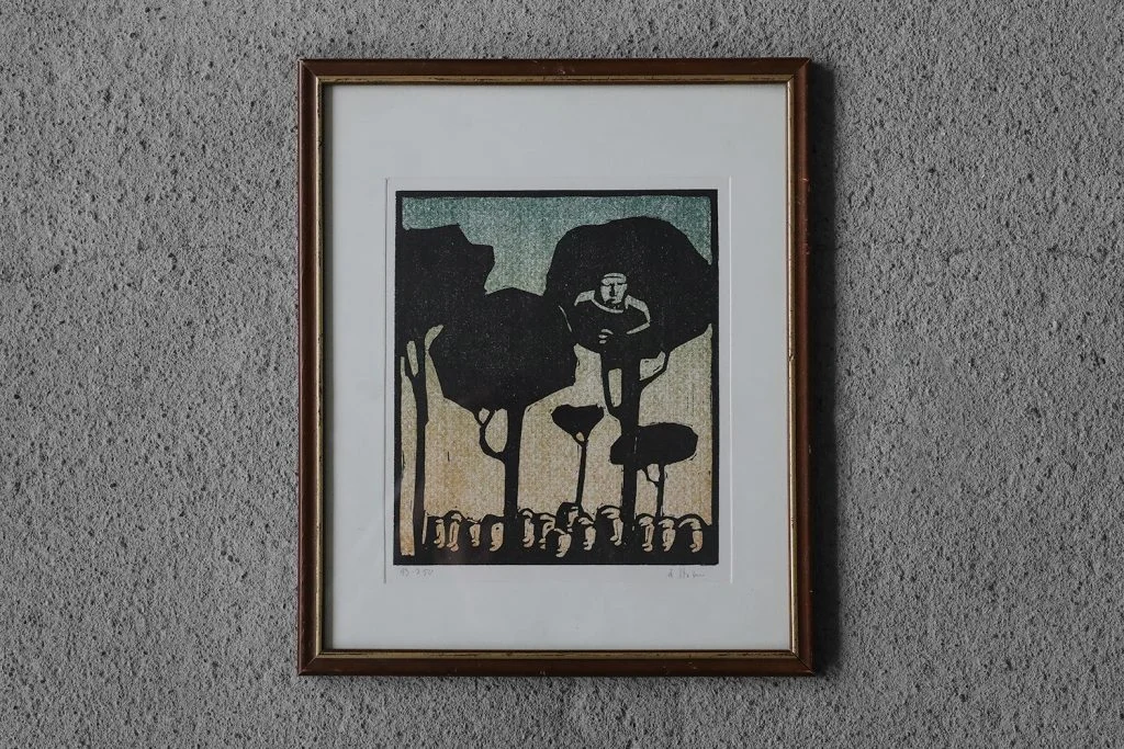 Linocut, Biblical Motif, Åke Holm, 1970s