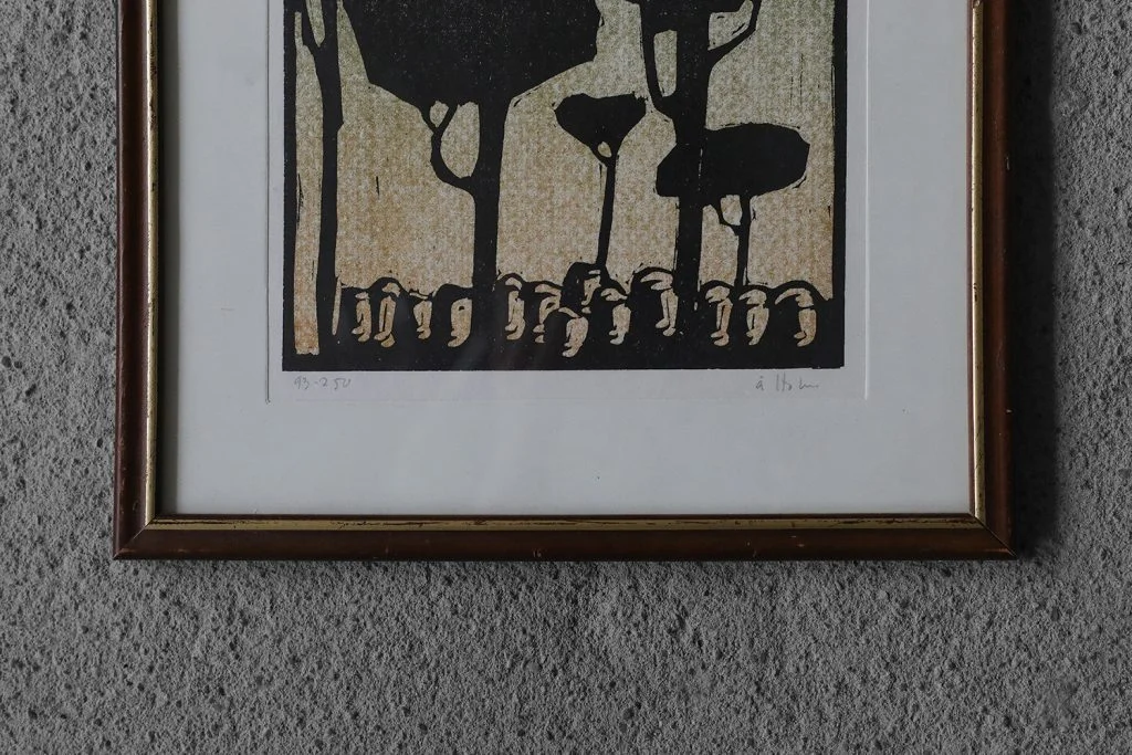 Linocut, Biblical Motif, Åke Holm, 1970s