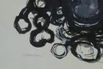 Mixed media on board, Margareta Treutiger, Vattenblom, 1965