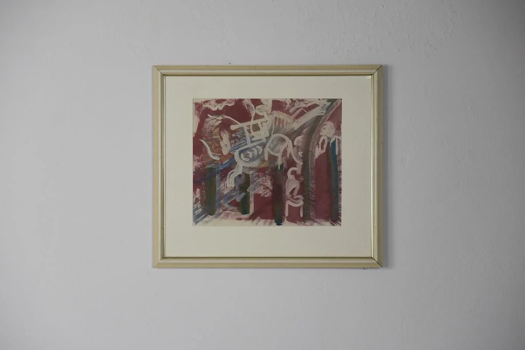 Colourful lithograph, Composition, 1981
