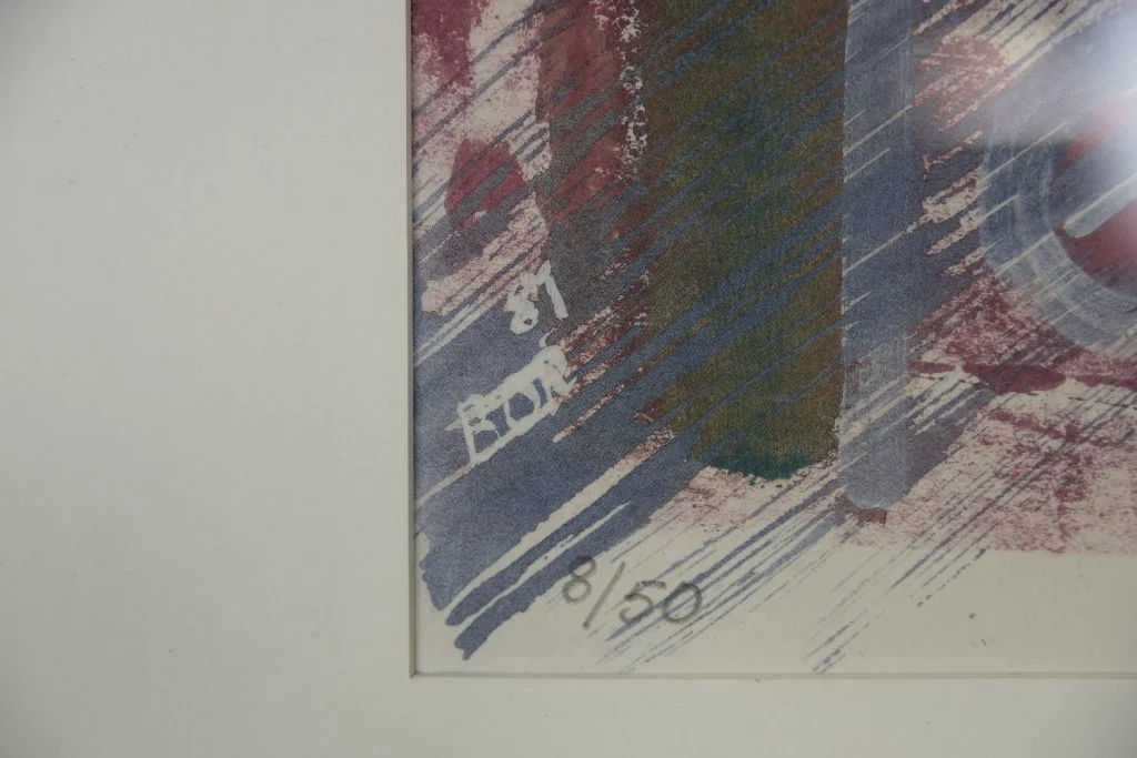 Colourful lithograph, Composition, 1981