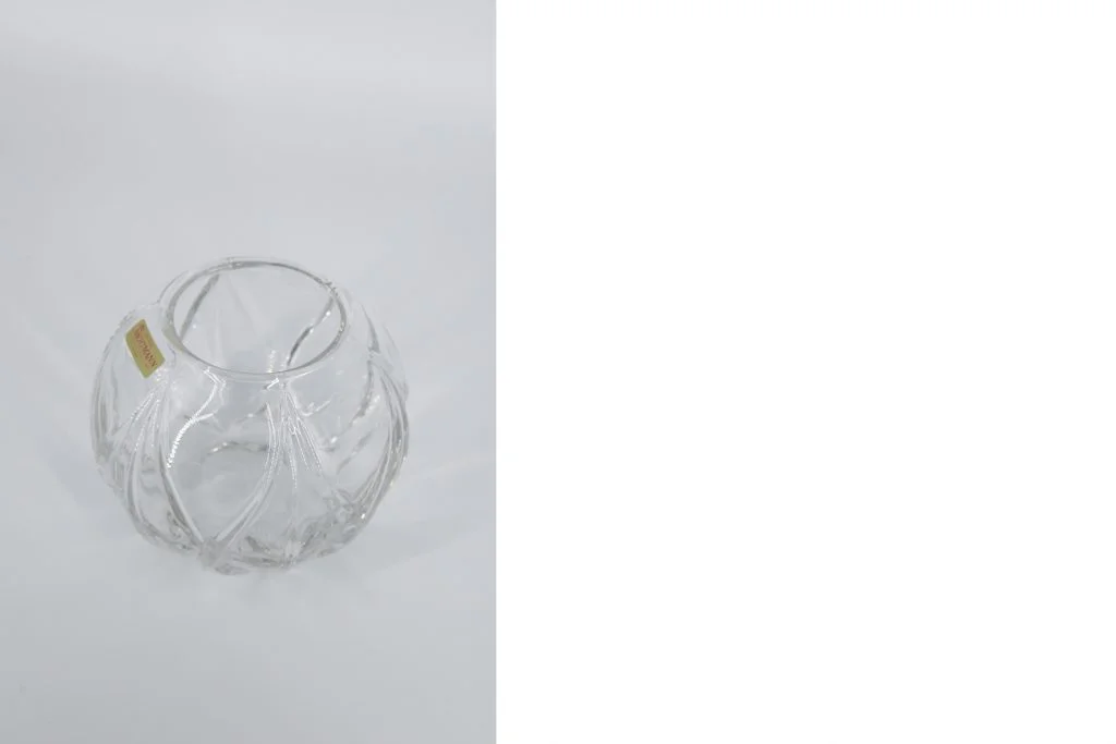 Spherical crystal vase, Nachtmann, Germany, 1960s