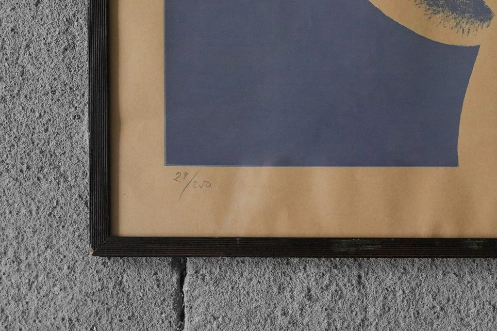 Signed lithograph, Olle Kåks, 1974