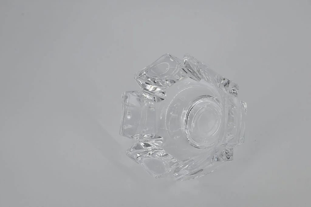 Crystal Corona Bowl, designed by Lars Hellsten, Orrefors, Sweden, 1970s