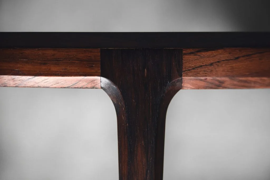 Round rosewood coffee table No. 283, designed by J. Andersen, C.F.C. Silkebørg, Denmark, 1960s