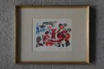 Colour lithograph, Yster lek, Paul Holsby, 1967