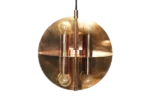 Copper pendant lamp, Scandinavia, 1970s