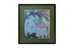 Vintage colour lithograph in the Primitive style