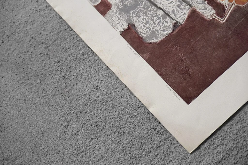 Colour lithograph, Ru van Rossem, Insect on Rock, 1962