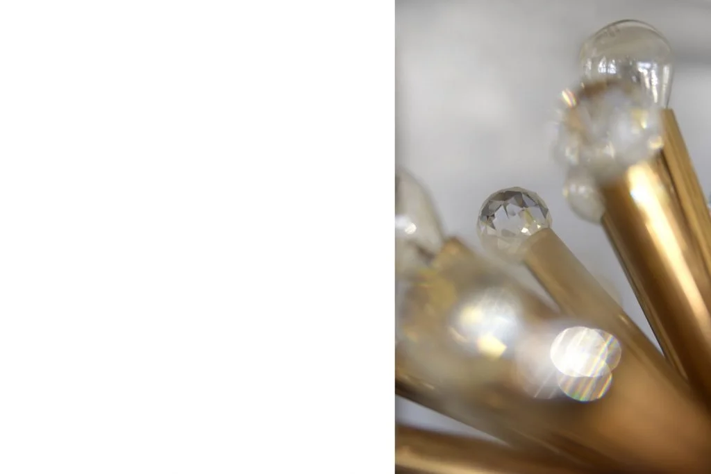 Brass Sputnik lamp with Swarovski crystals, Ernst Palme, Germany, 1960s