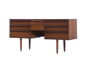 Stylowe biurko vintage z drewna tekowego, Wielka Brytania, lata 60