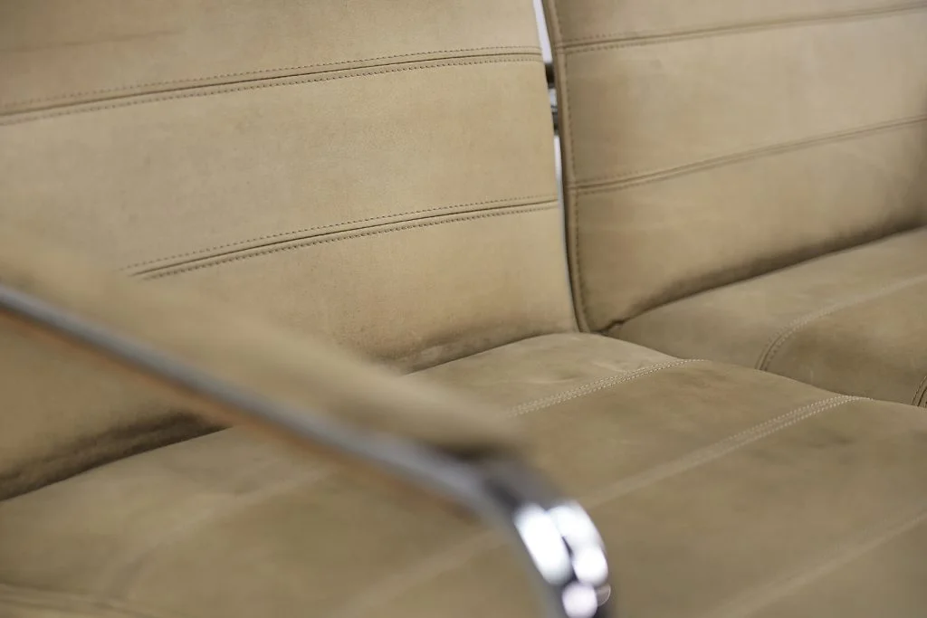Leather 2-seater sofa, Germany, 1960s