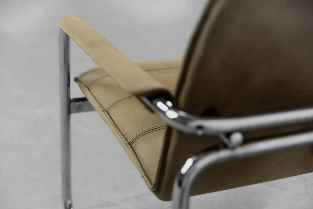Leather 2-seater sofa, Germany, 1960s