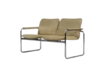 Leather 2-seater sofa, Germany, 1960s