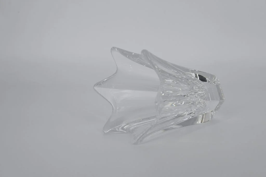 Tulip crystal vase, designed by Jan Johansson, Orrefors, Sweden, 1970s
