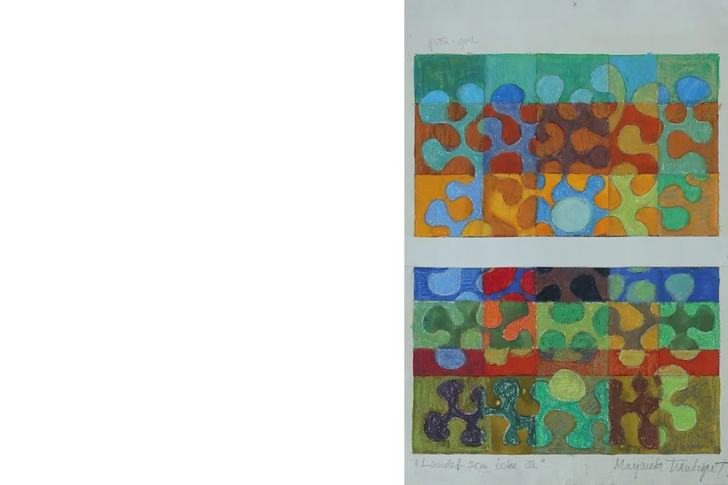 Painting, mixed media, Margareta Treutiger, 1978