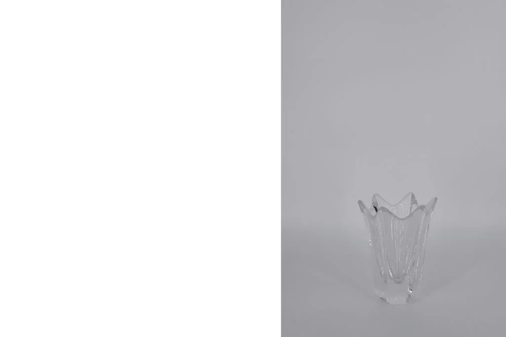 Tulip crystal vase, designed by Jan Johansson, Orrefors, Sweden, 1970s