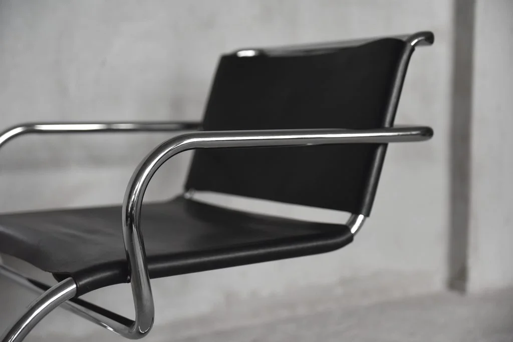 Leather armchair, designed by Franco Albini, Tecta, Germany, 1933