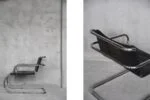 Leather armchair, designed by Franco Albini, Tecta, Germany, 1933