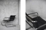 Leather armchair, designed by Franco Albini, Tecta, Germany, 1933