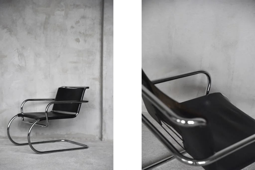 Leather armchair, designed by Franco Albini, Tecta, Germany, 1933