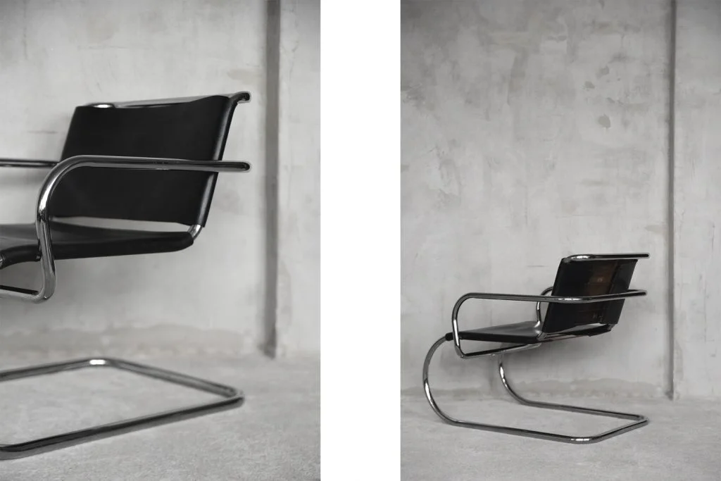 Leather armchair, designed by Franco Albini, Tecta, Germany, 1933
