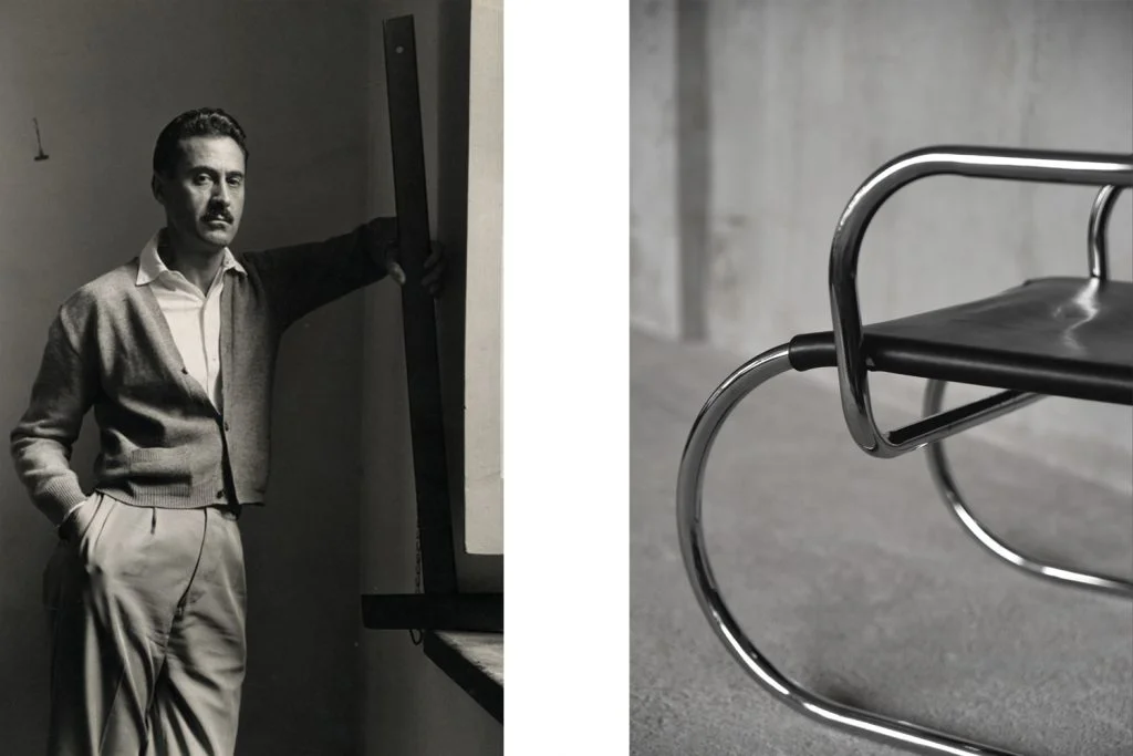 Leather armchair, designed by Franco Albini, Tecta, Germany, 1933