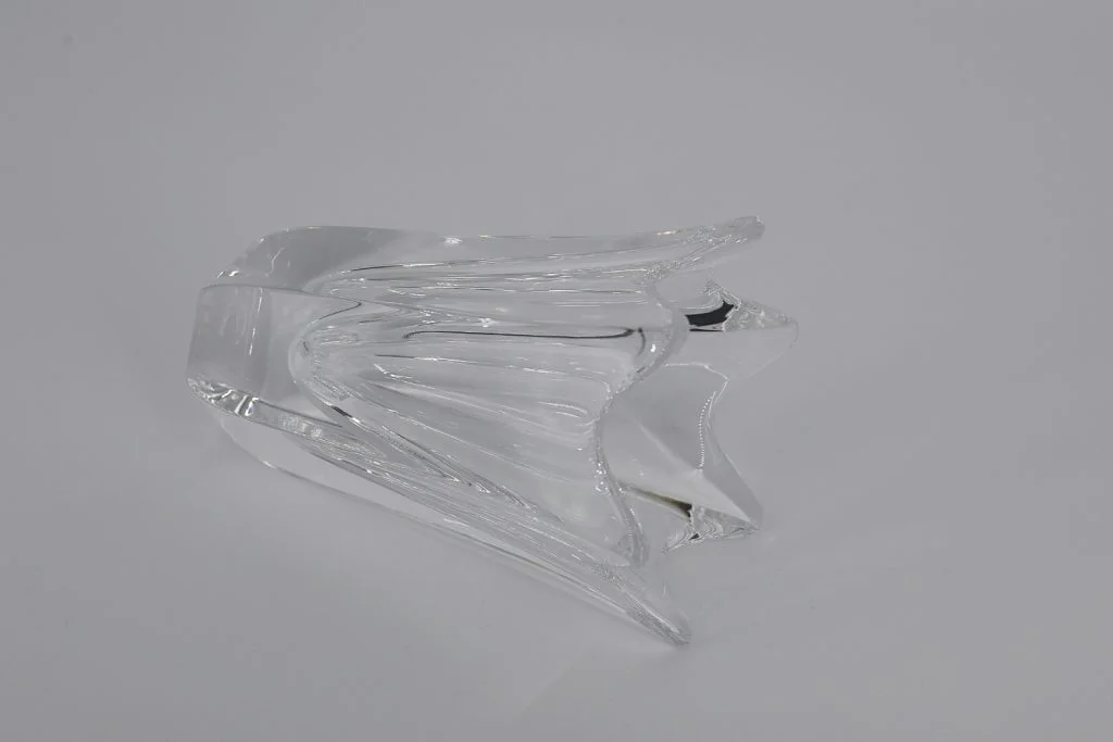 Tulip crystal vase, designed by Jan Johansson, Orrefors, Sweden, 1970s