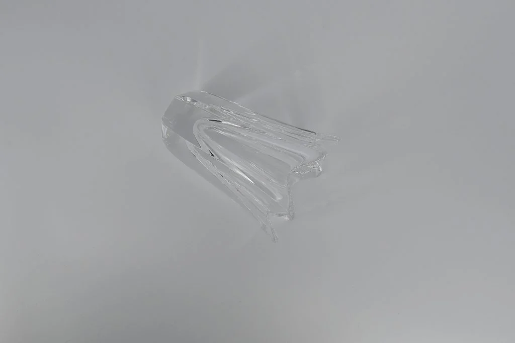 Tulip crystal vase, designed by Jan Johansson, Orrefors, Sweden, 1970s