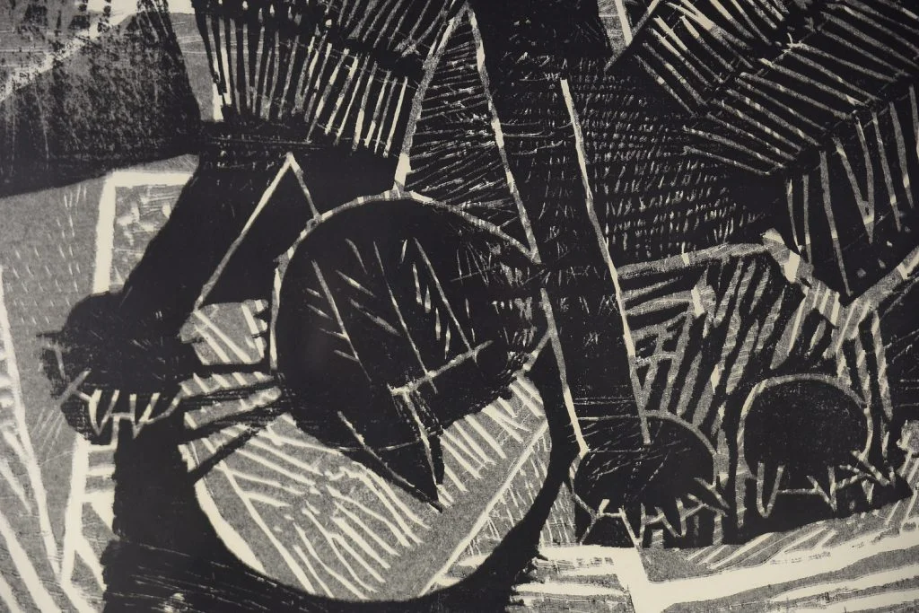 Woodcut, Vide Jansson, Träsnitt, 1960s