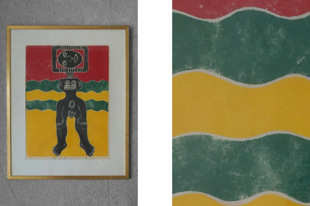 Colour woodcut, Walter Bengtsson, 1970