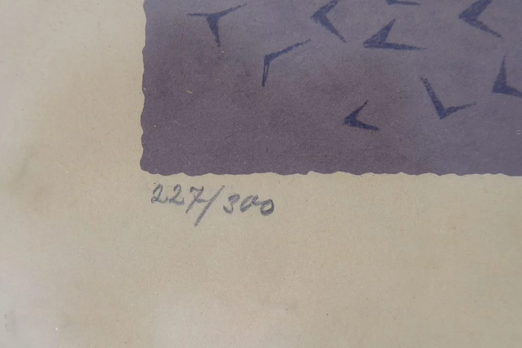 Litografia barwna, Waldemar Lorentzon, Båtparad, 1953