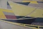 Litografia barwna, Waldemar Lorentzon, Båtparad, 1953