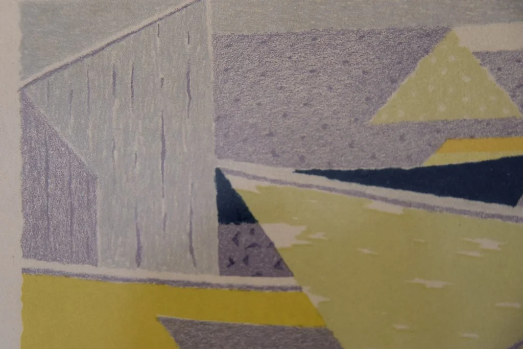 Litografia barwna, Waldemar Lorentzon, Båtparad, 1953