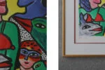 Colour lithograph, Ulrika Hydman Vallien, Composition of Figures, 1999