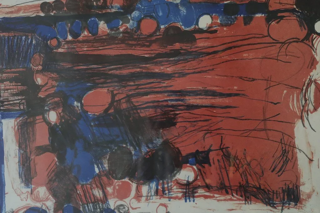 Colour lithograph, Denice Zetterquist, Komposition, 1965