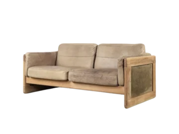Sofa skórzana vintage, Skandynawia, lata 70