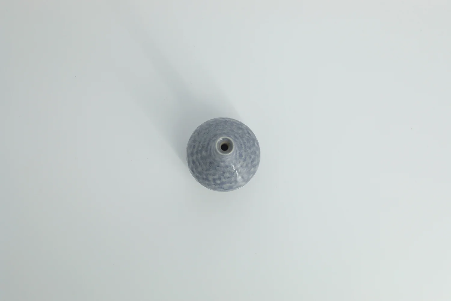 Small light blue stoneware vase, designed by Gunnar Borg for Höganäs Keramik, Sweden, 1960s