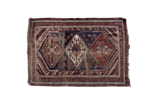 Antique Shiraz Rug, Iran, c. 1890