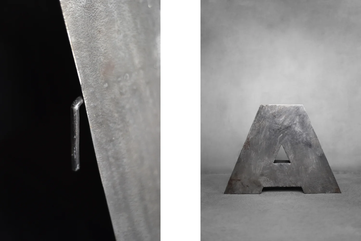 Large industrial letter A, Poland, 1950s