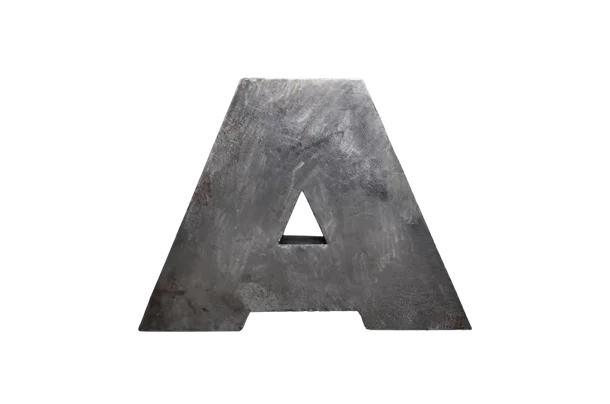 Large industrial letter A, Poland, 1950s