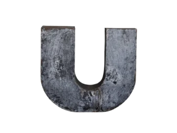 Large industrial U letter, Poland, 1950s
